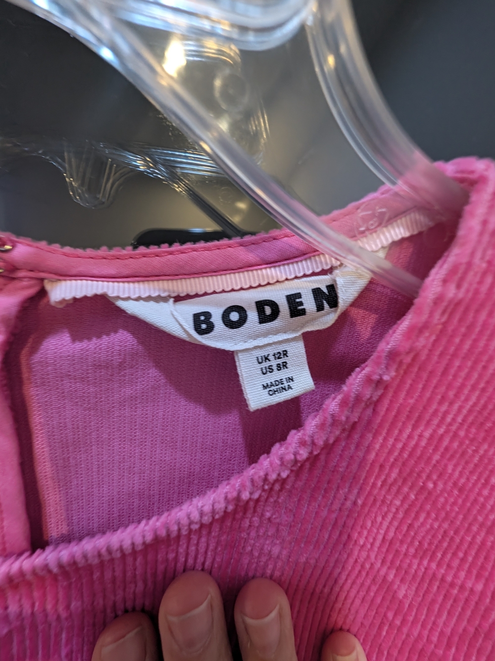 Boden Pia Cord Shift Dress in Phlox Pink Corduroy - Women’s Size US 8R/UK 12R - Picture 2 of 13